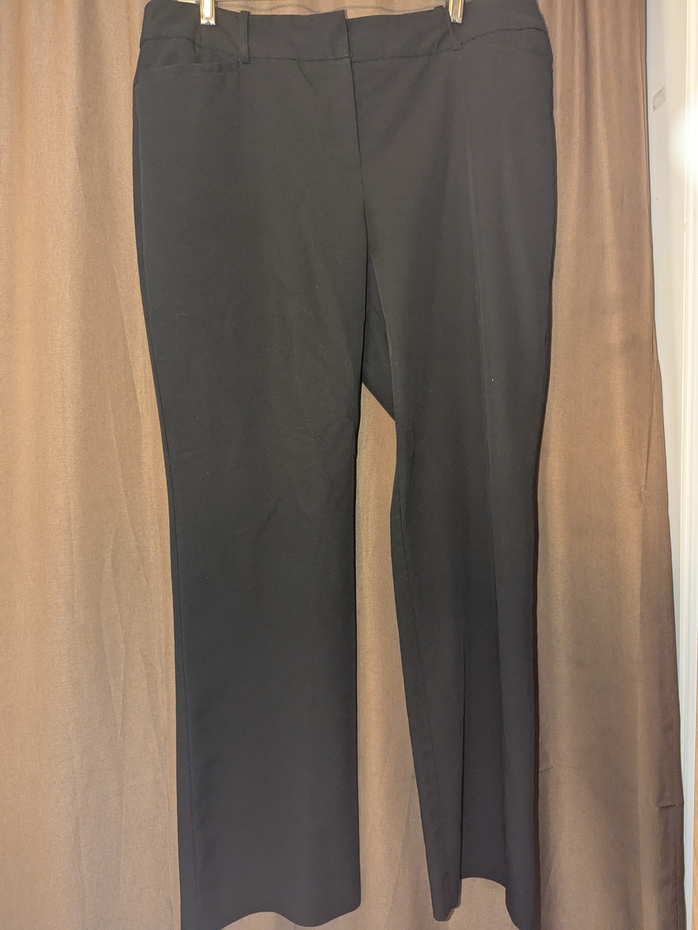 Liz Claiborne Black Straight-Leg Dress Pants